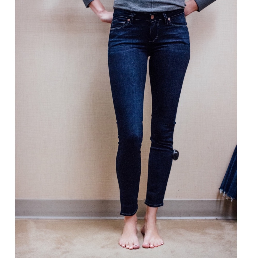 Paige Verdugo Ankle Skinny Jean Sz 26 Low Rise